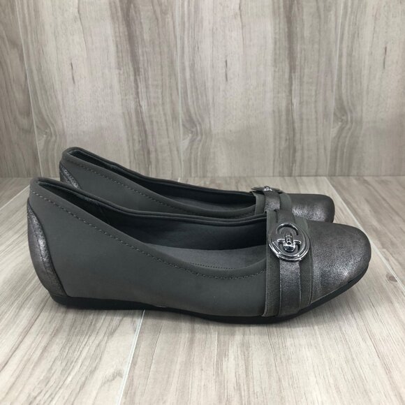 Baretraps Flats Womens 7M Miana Gray Slip On Comfort Shoes - Picture 1 of 11